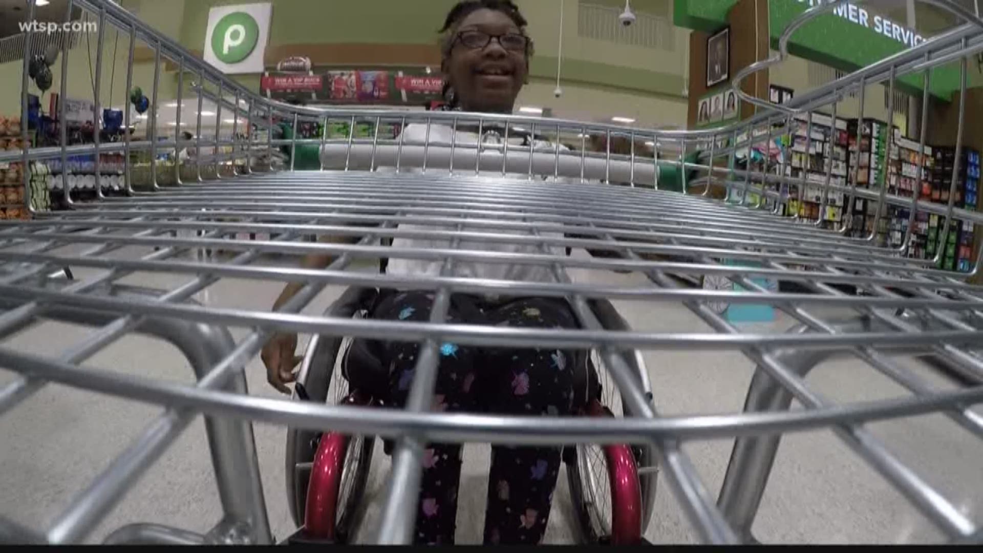 One Florida mom excitedly shared a video of her daughter using one of the new carts at a Publix in Lutz. https://bit.ly/2IOXJVH