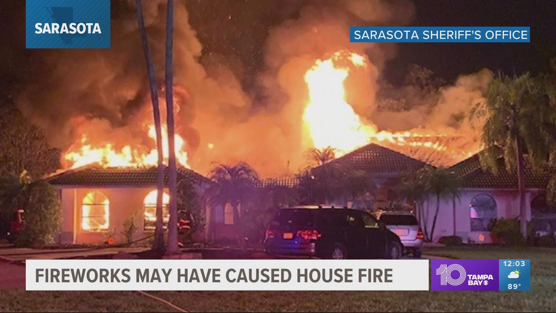 Everyone who lived in the home is safe, deputies said.