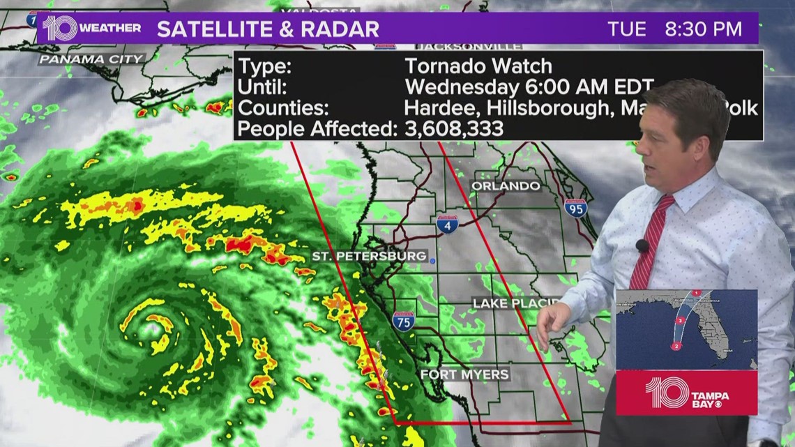 Tornado watch issued for Tampa Bay area through 6 a.m. | wtsp.com