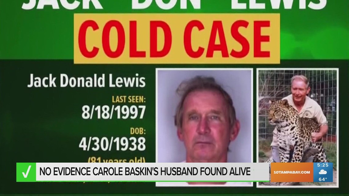 There's no evidence Carole Baskin's husband was found alive