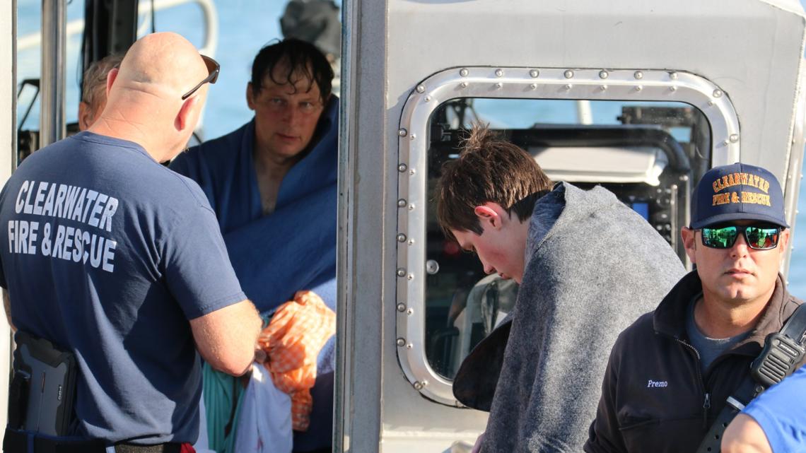 4 missing boaters found alive after vessel capsized off coast of ...