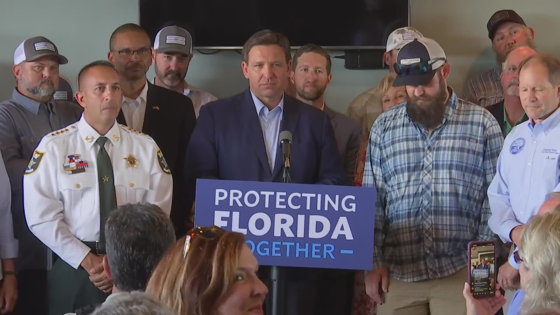 DeSantis said he asked his staff to look at the state's child protective statutes following recent controversy in Dallas where children participated in a drag show.