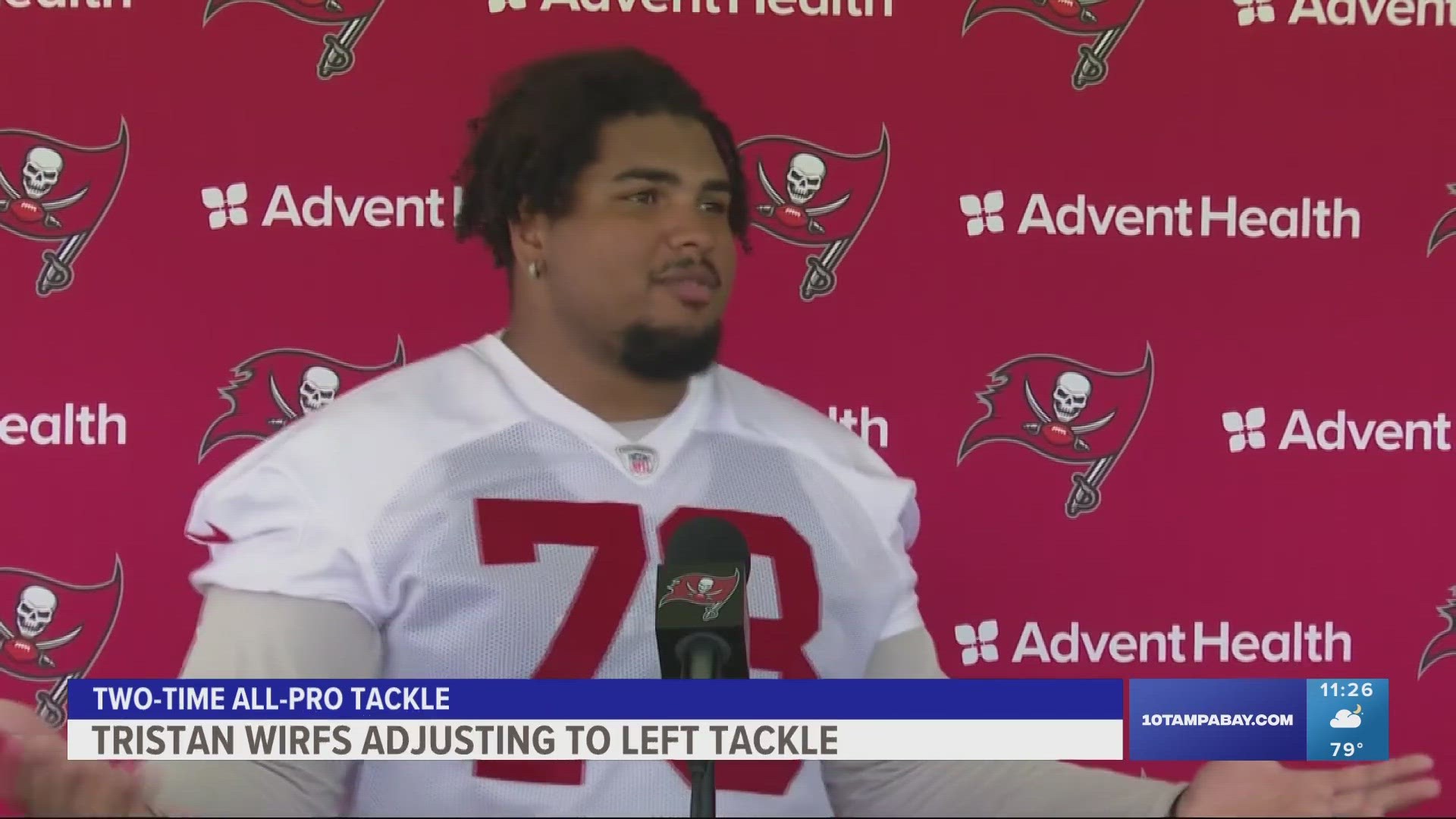 After Tampa Bay released left tackle Donovan Smith in March, Wirfs said he was told by Bowles he was most likely going to be shifted to that position.