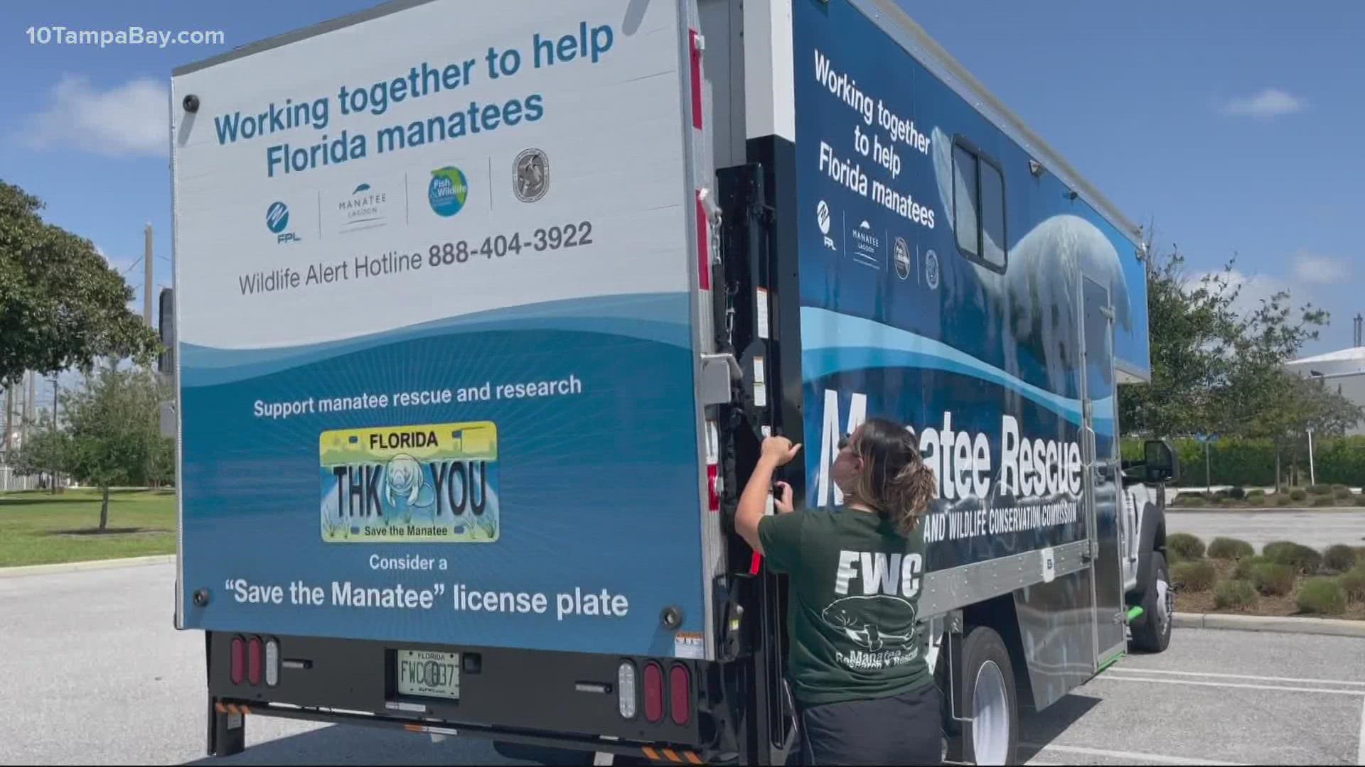 The new truck is equipped with a diesel engine, cameras to help monitor the sea cows and a 3,000-pound lift.