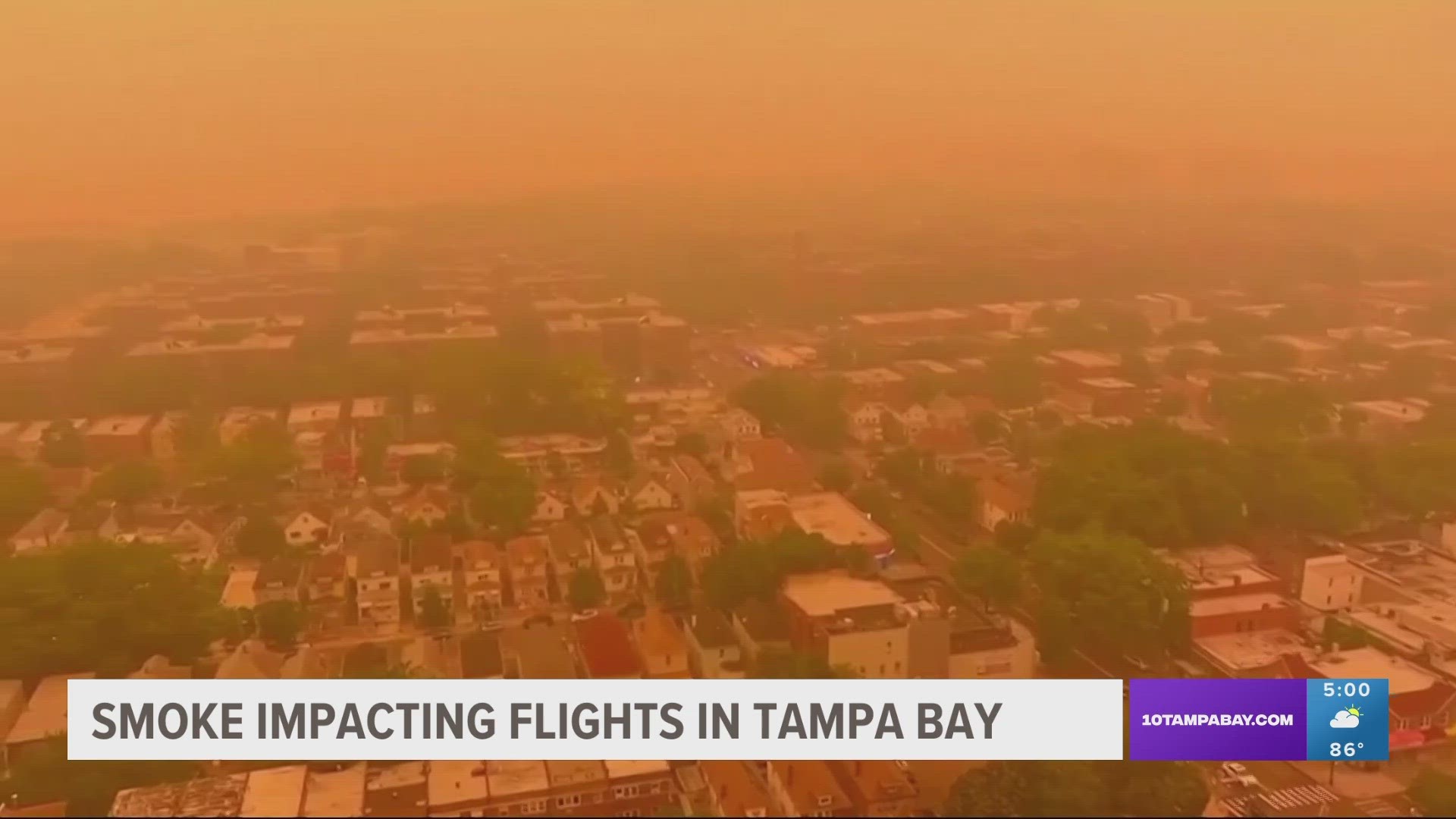 The flight status boards at Tampa International told the story with dozens of flight delays coming and going.