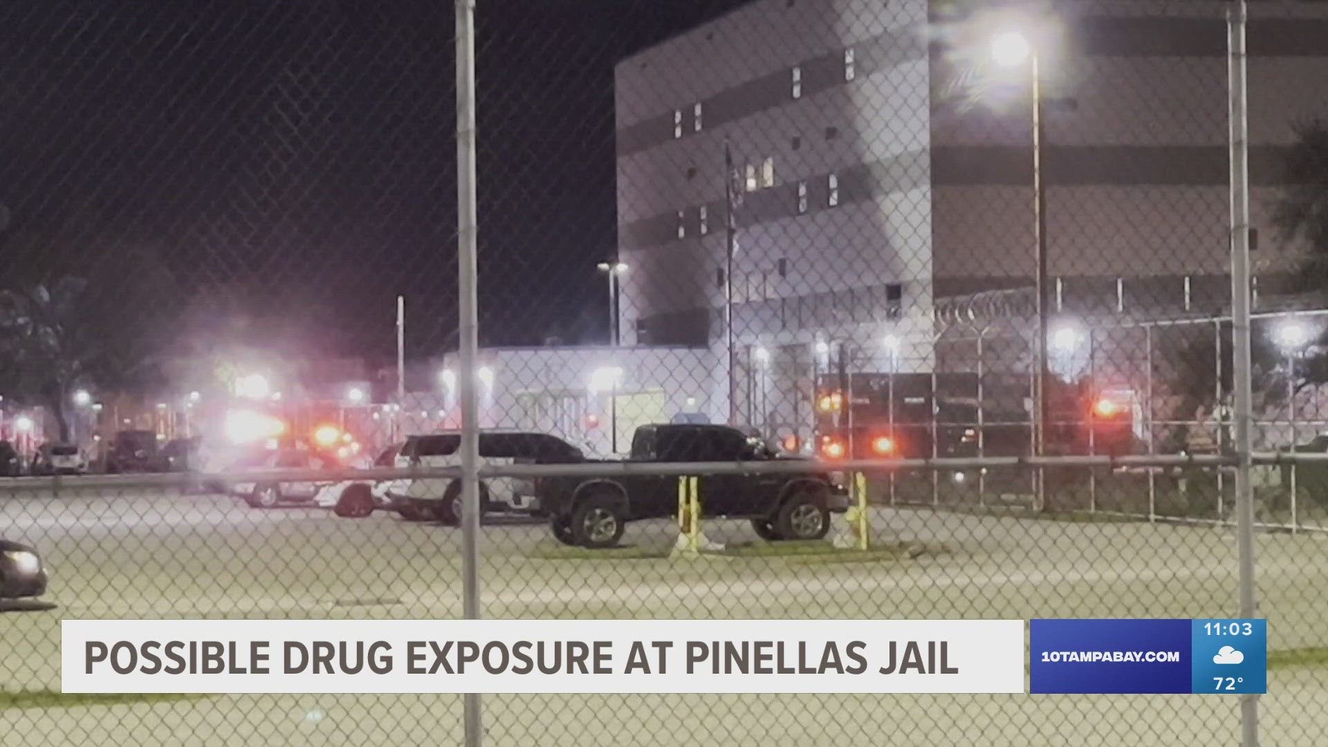 Inmates and staff are being treated after a possible drug exposure at the Pinellas County Jail.