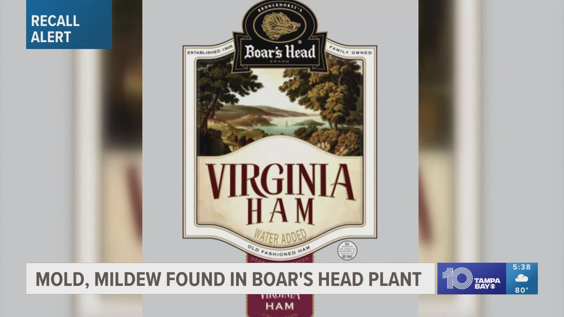 The Virginia plant has been tied to at least nine deaths and about 50 hospitalizations caused by listeria infections linked to tainted Boar's Head products.