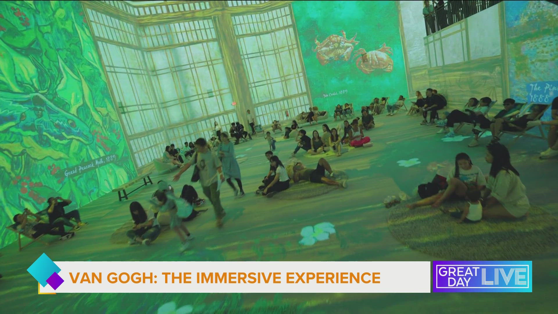 Step into the artworks of Van Gogh in this immersive experience. For more information visit vangoghexpo.com