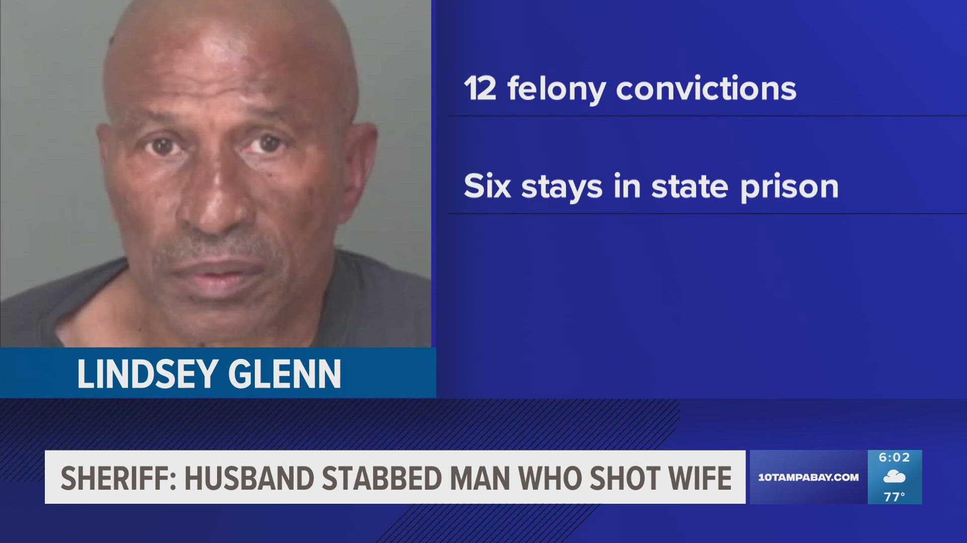 A man broke into a home and shot a woman but was killed when her husband stabbed him to death.