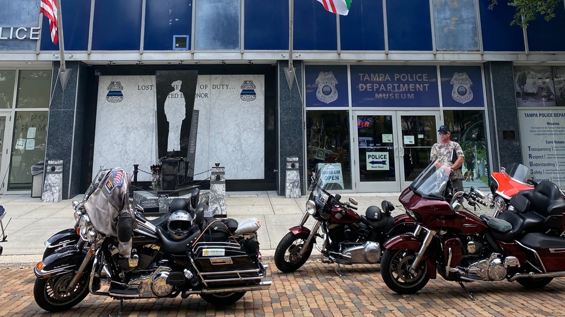 Motorcyclists honor fallen Tampa officer with handmade quilt - Vimarsana News