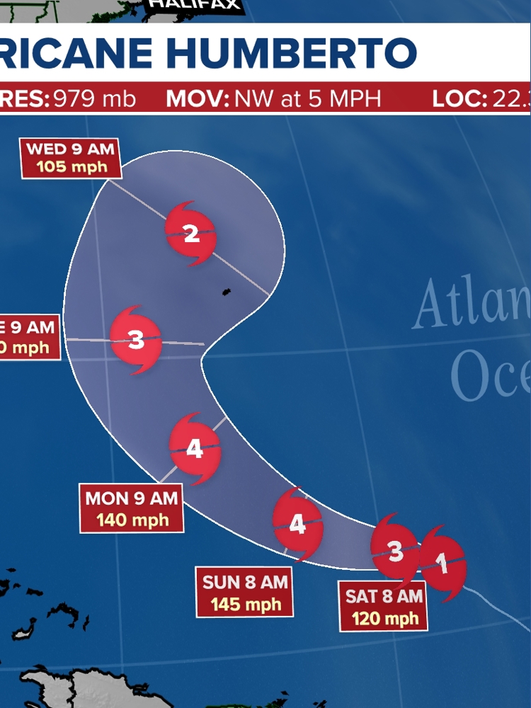 Hurricane Humberto forms in the Atlantic | See the track and models ...