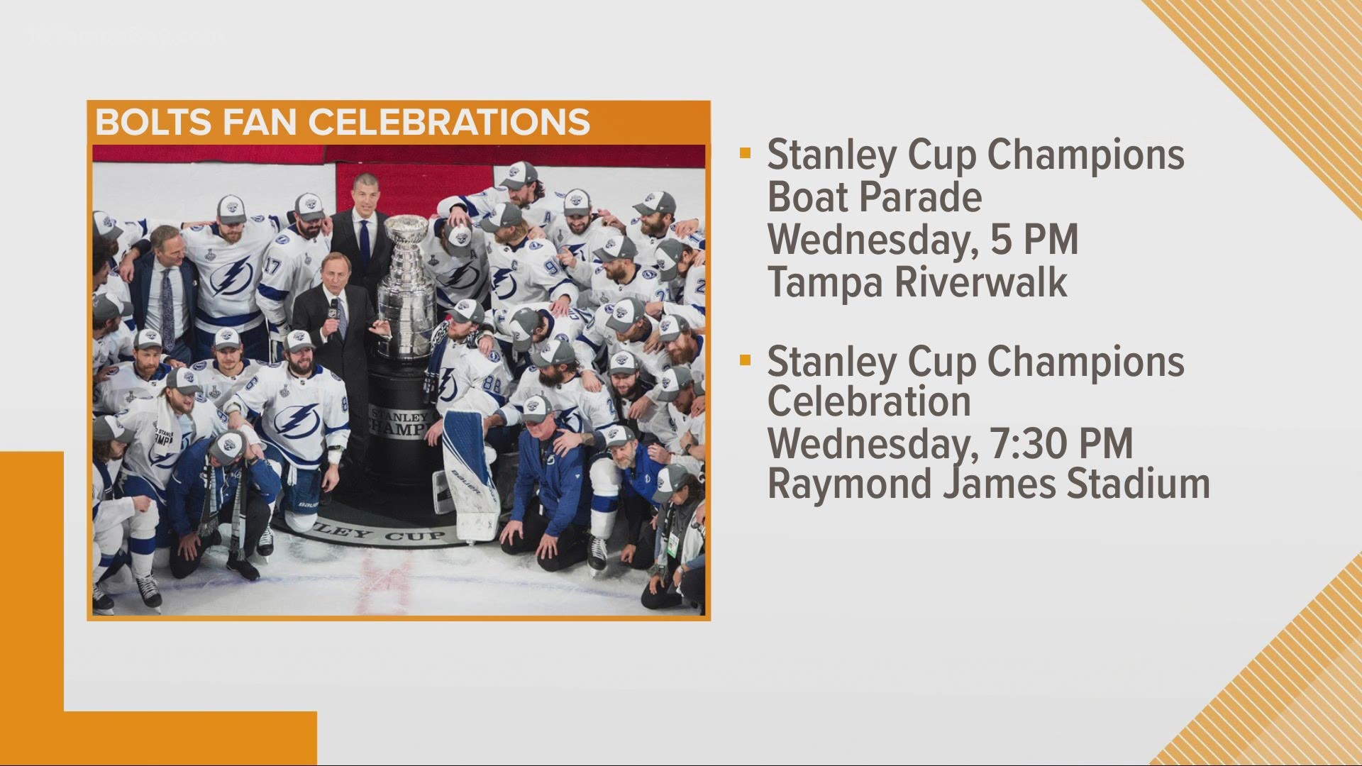 Here's where you can celebrate the return of the Stanley Cup to Tampa Bay.