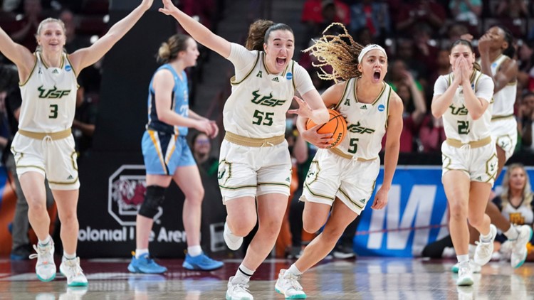 USF women rally in overtime to trump Marquette in NCAA Tournament