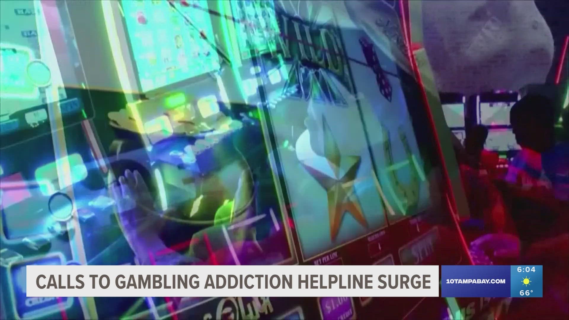 The Florida Council on Compulsive Gambling says its hotline has seen the number of calls for help surging by more than 130%.