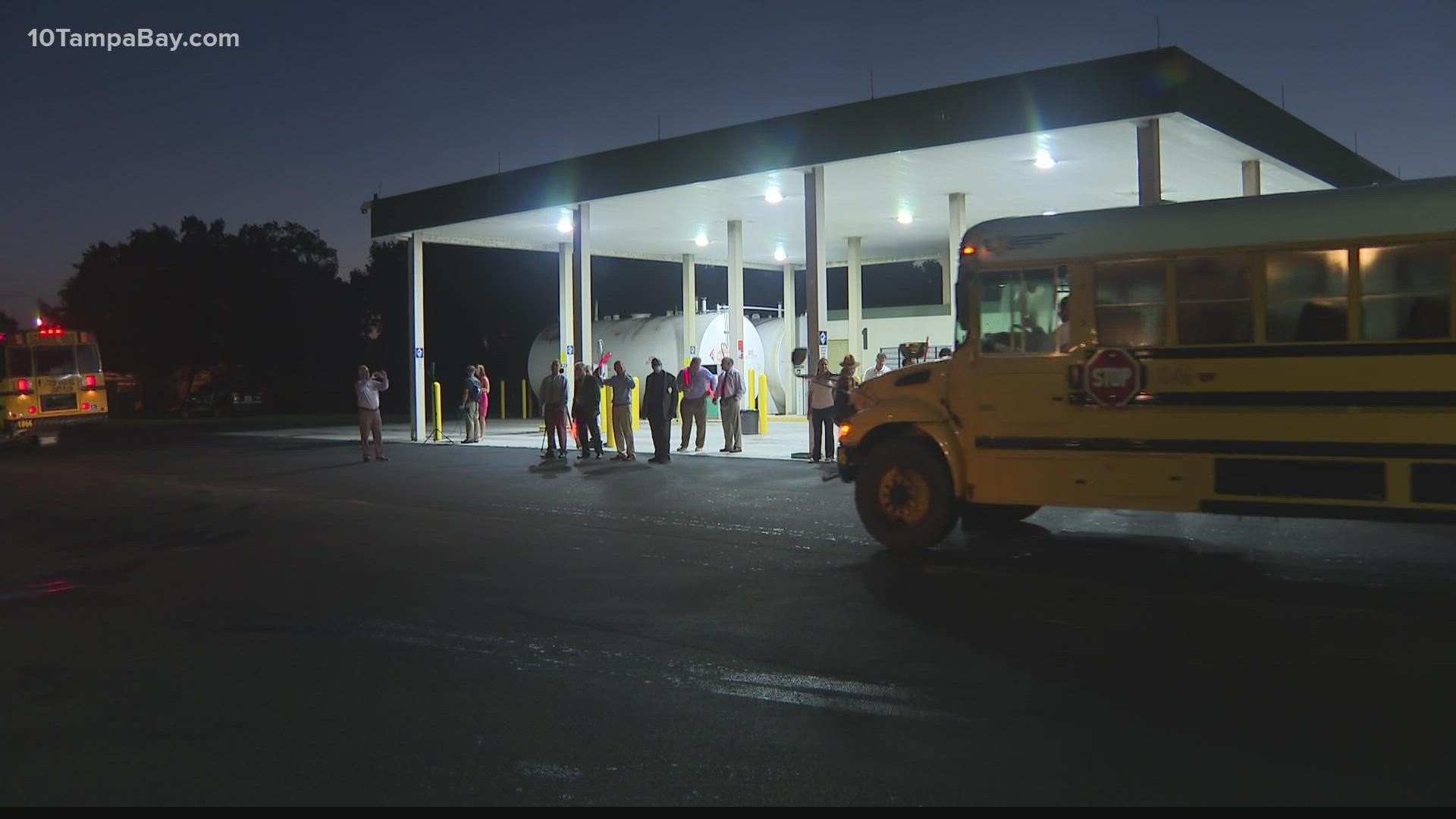 More than 100 bus drivers fanned out in the early hours of the day to 133 routes across the county to shuttle students to school.