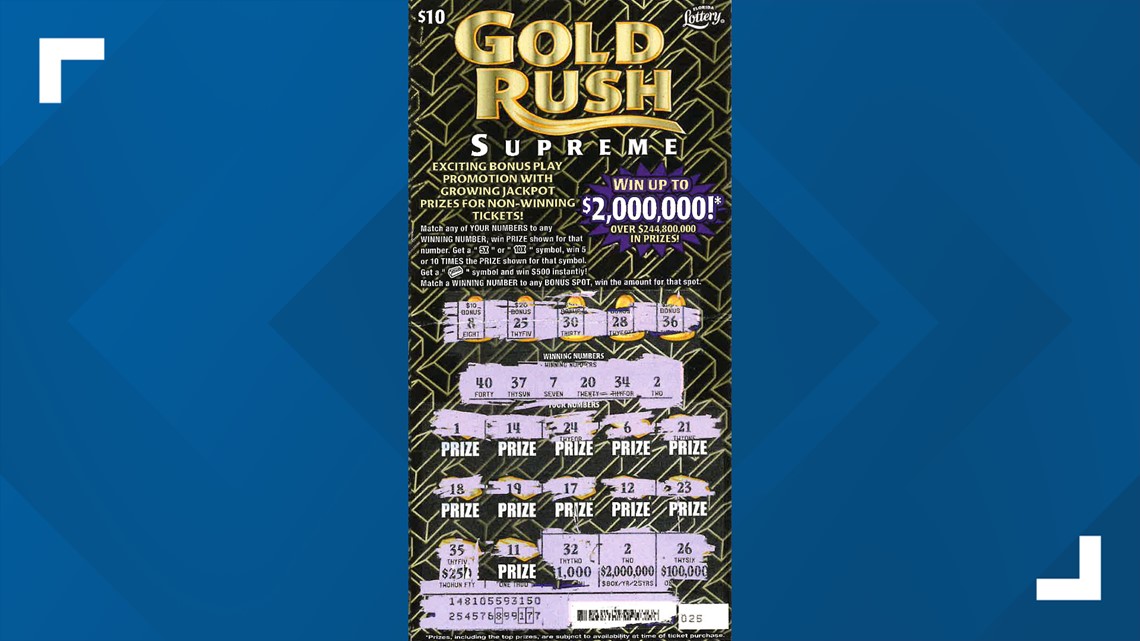 Lutz man wins 2 million from Florida Lottery's Gold Rush game