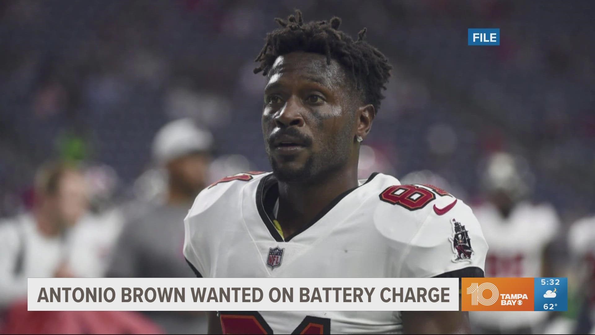 The Former Tampa Bay Buccaneers wide receiver is accused of throwing a shoe at the mother of his children.