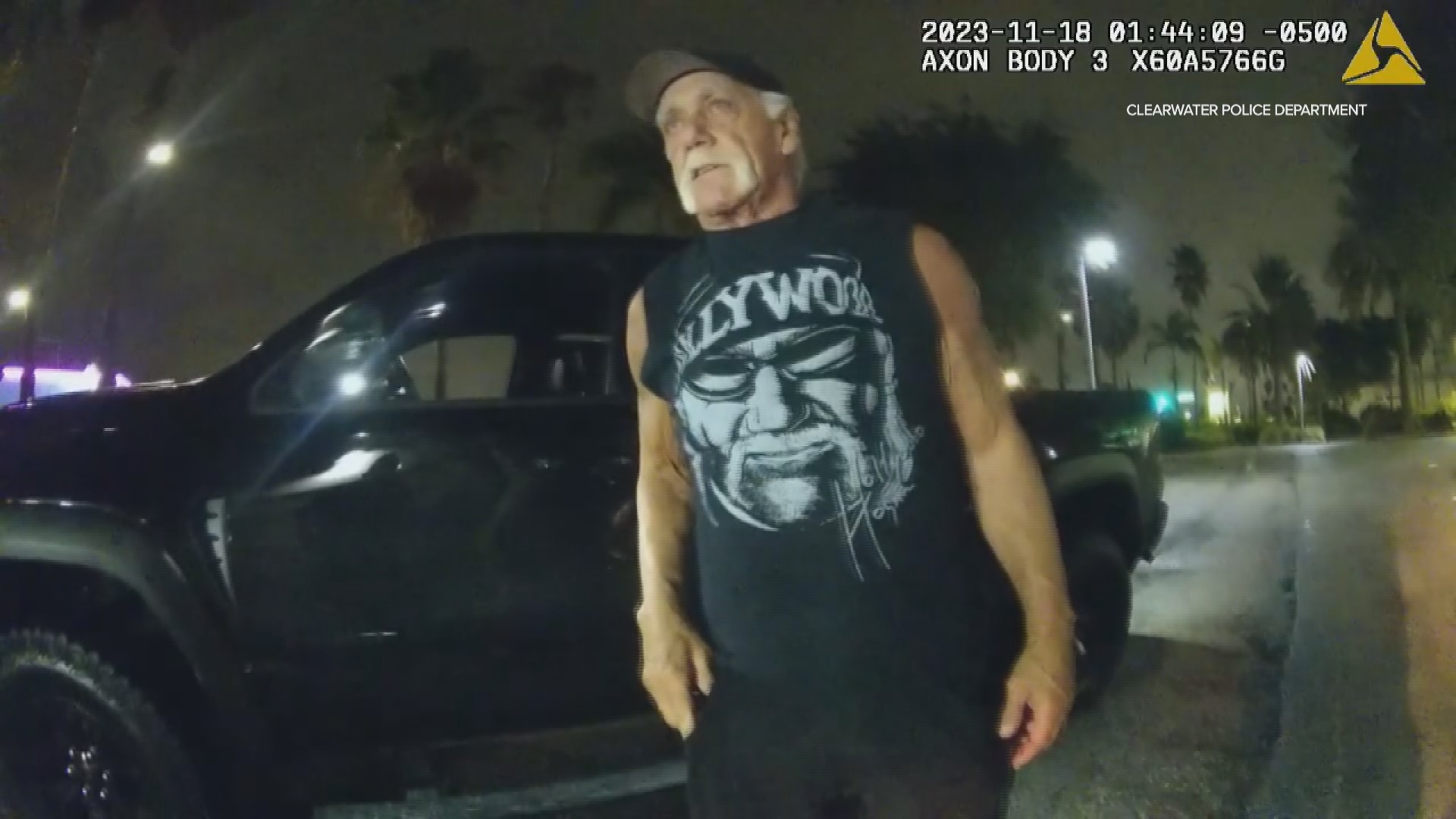 Body cam video showed Clearwater police confronting Nick Hogan, the son of wrestling star Hulk Hogan, during a DUI traffic stop — and then the wrestler showed up.