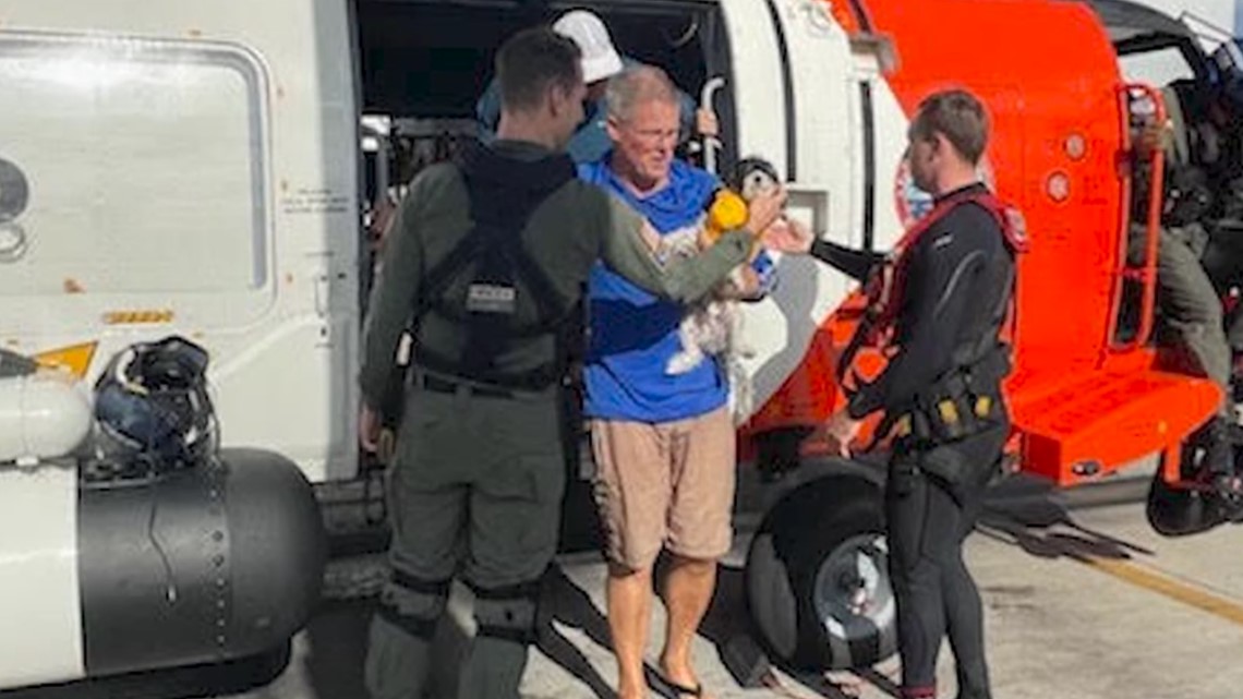 USCG rescues 2 people, dog 90 miles off Hernando Beach - Vimarsana News