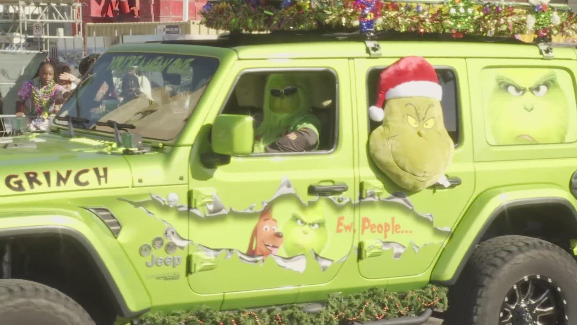 Dozens of floats jingled down Ashley Drive along with different organizations from all over the Tampa Bay community.