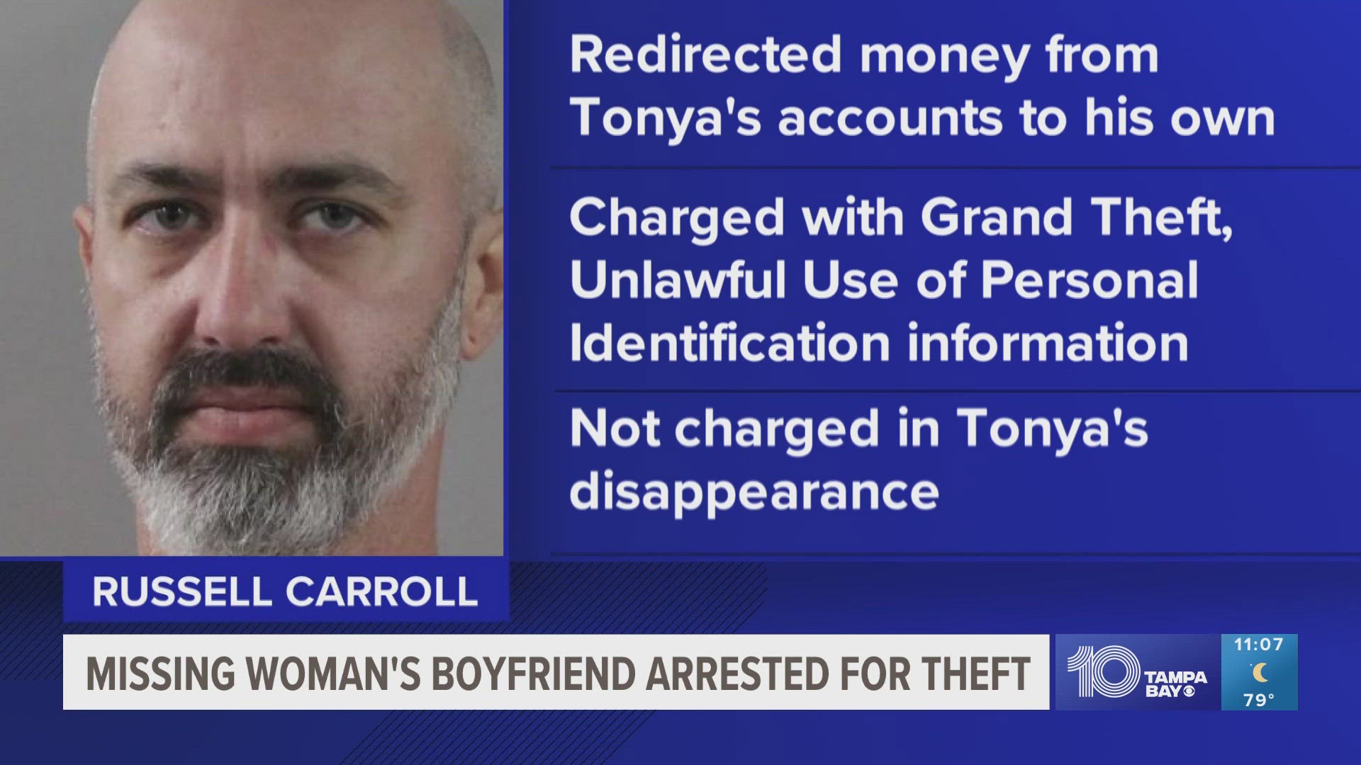 The boyfriend of Tonya Whipp, who disappeared a year ago, was arrested for using her financial accounts and redirecting her money to himself multiple times.