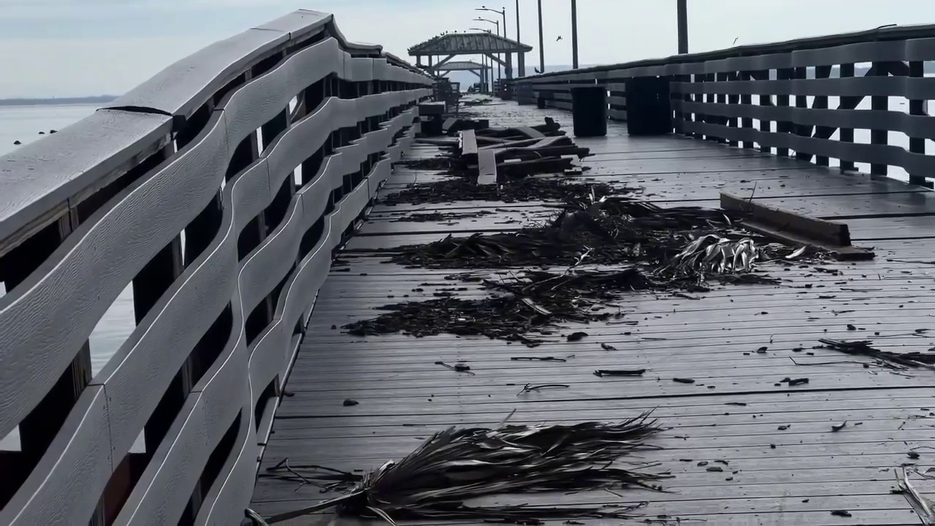 South Tampa was inundated with surge and the rising water levels plus wind left Ballast Point with the pier currently closed.