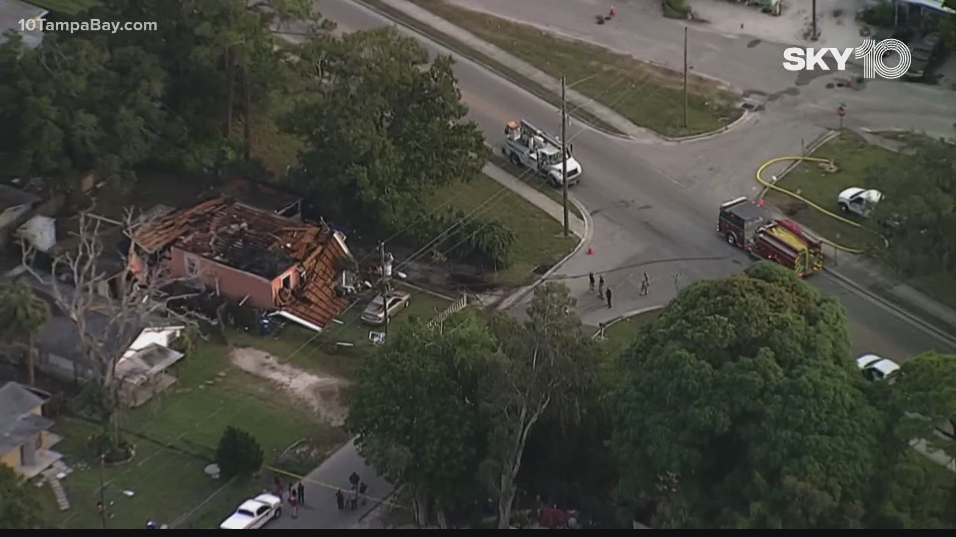 The family's house exploded after a gas leak was reported in the neighborhood.