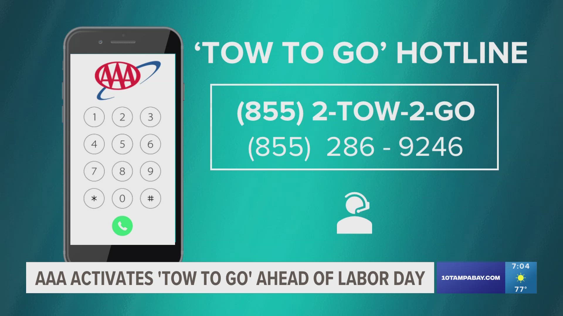 This Labor Day weekend, AAA will provide a free service across the country — including in Florida — which will help impaired drivers and their vehicles return home.