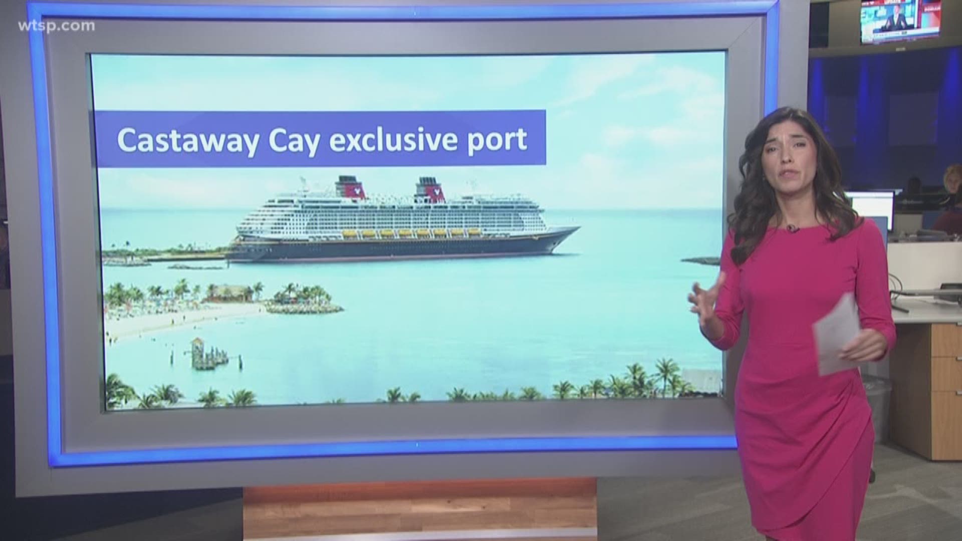 Disney cruise ship is delaying visit to Castaway Cay Island and it's been changed to a two-day cruise due to Hurricane Dorian. Refunds and credits will be offered.