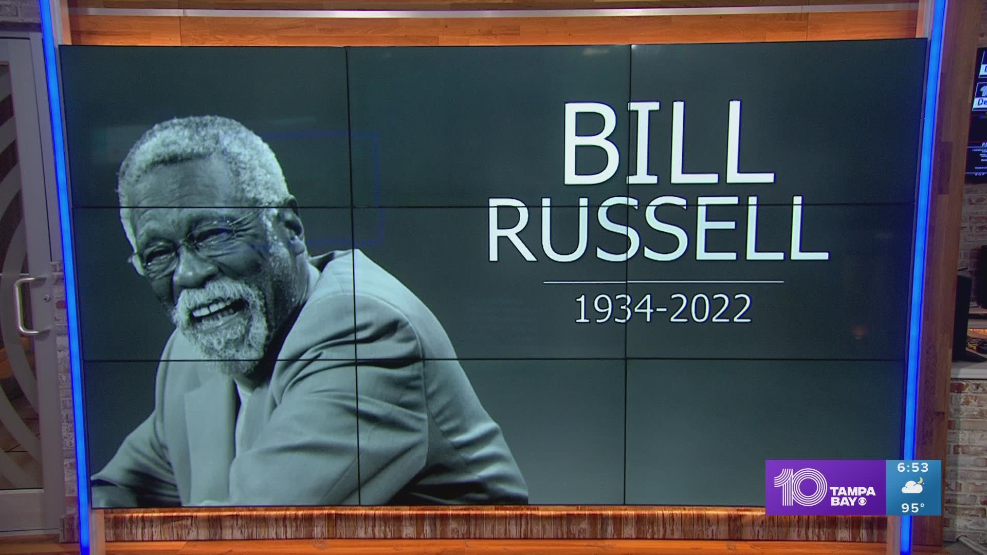 Bill Russell, the NBA great who anchored a Boston Celtics dynasty