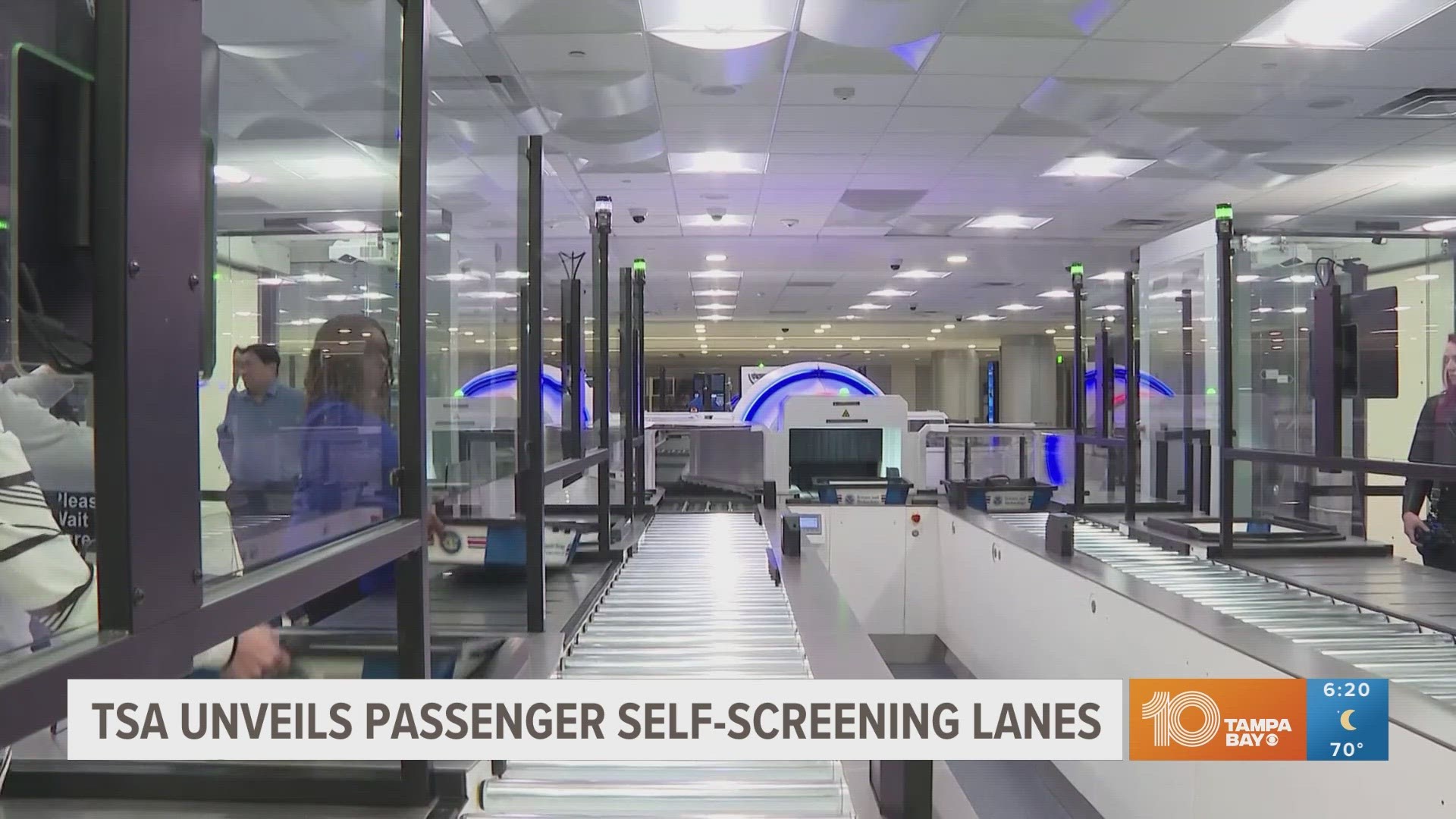 TSA unveils airport self-screening security checkpoints