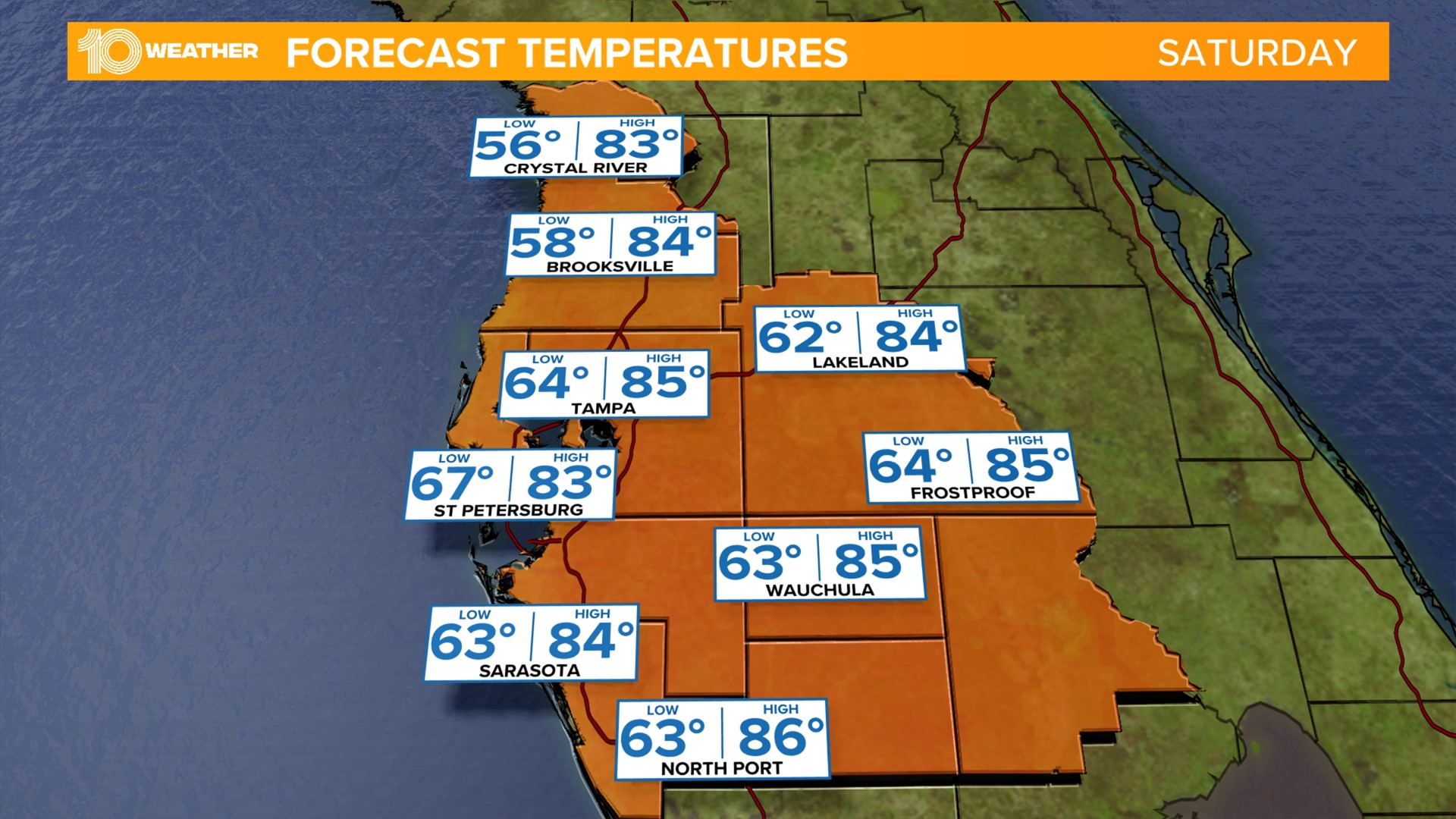 Florida cold front to usher in cooler temps