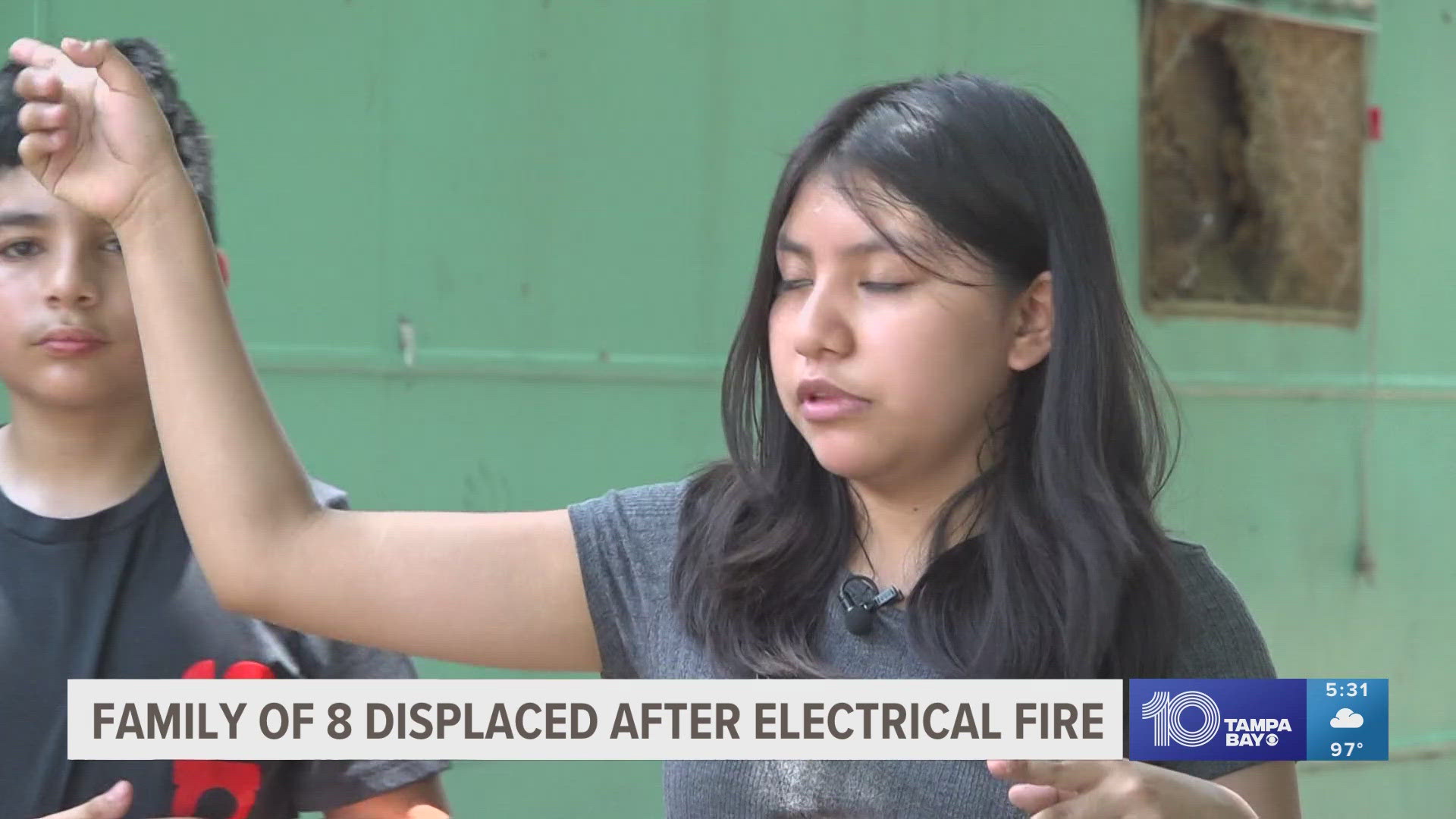 Gabriela Huapilla said they noticed the A/C unit making noises and not cooperating the day before the electrical fire sparked.