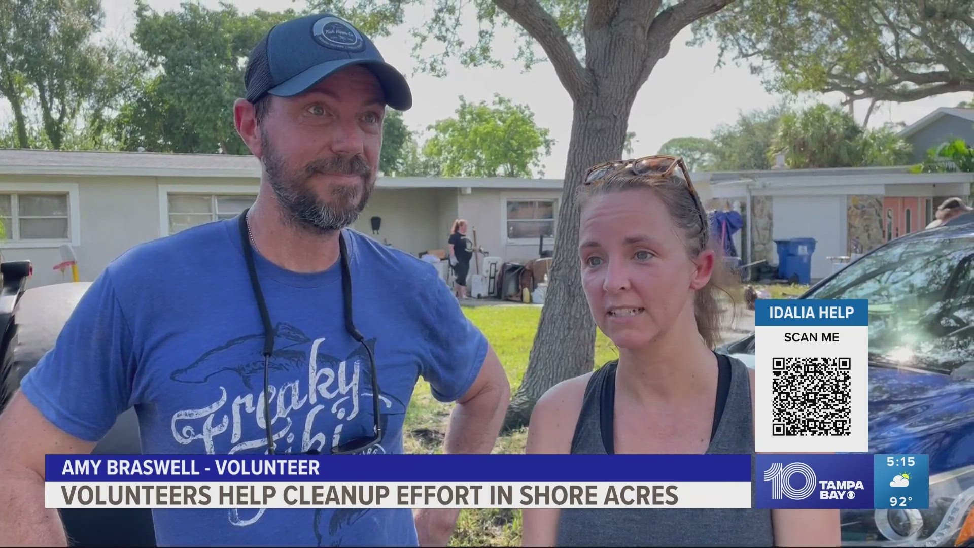 A call to action from a local man's social media page led to a group of volunteers helping several families clean up after flooding from Hurricane Idalia.