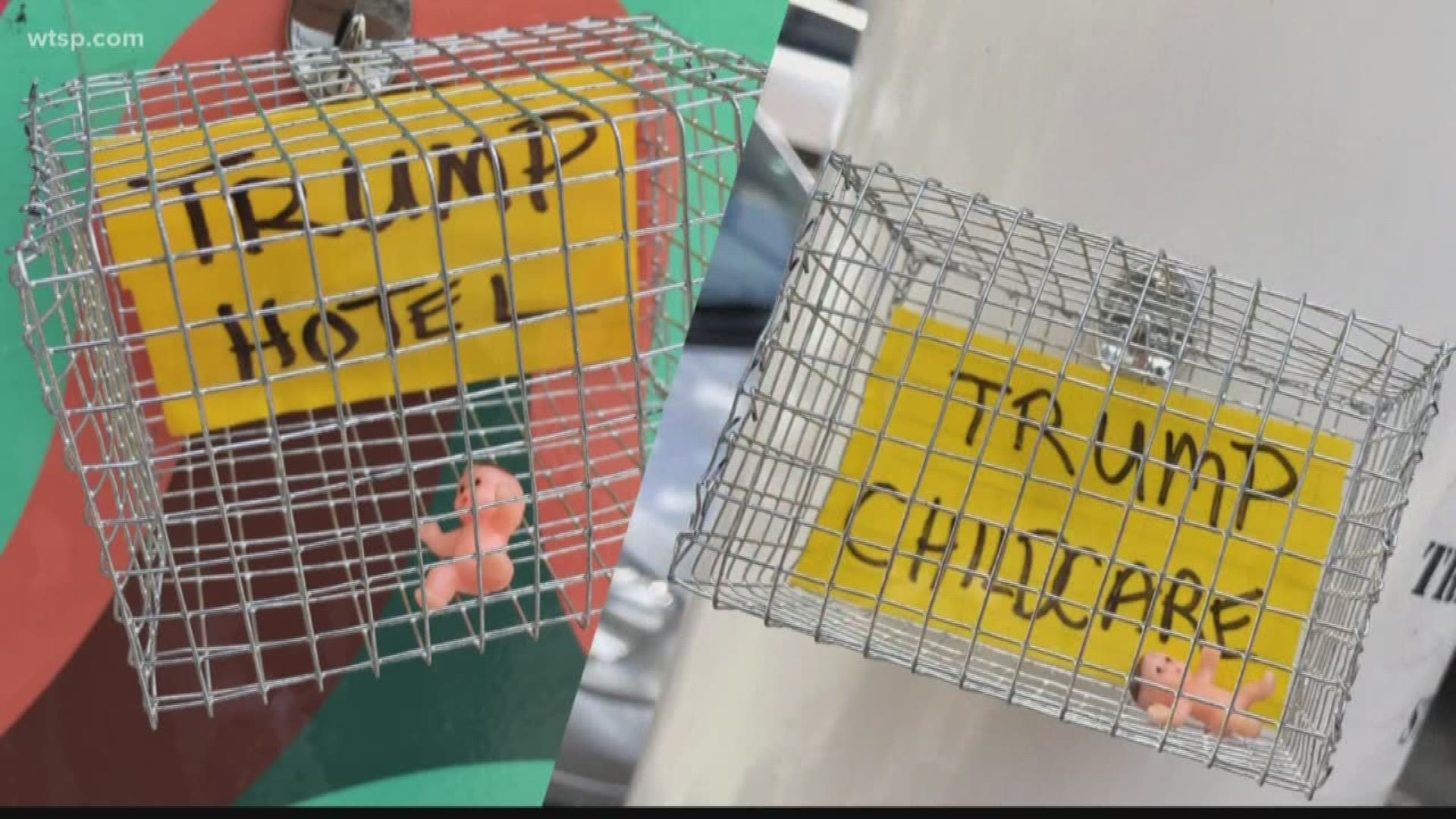 If you’re walking down the street in St. Pete or Gulfport, you might spot these tiny cages. They’re made by a local filmmaker who’s taking a stand against the immigration crisis.