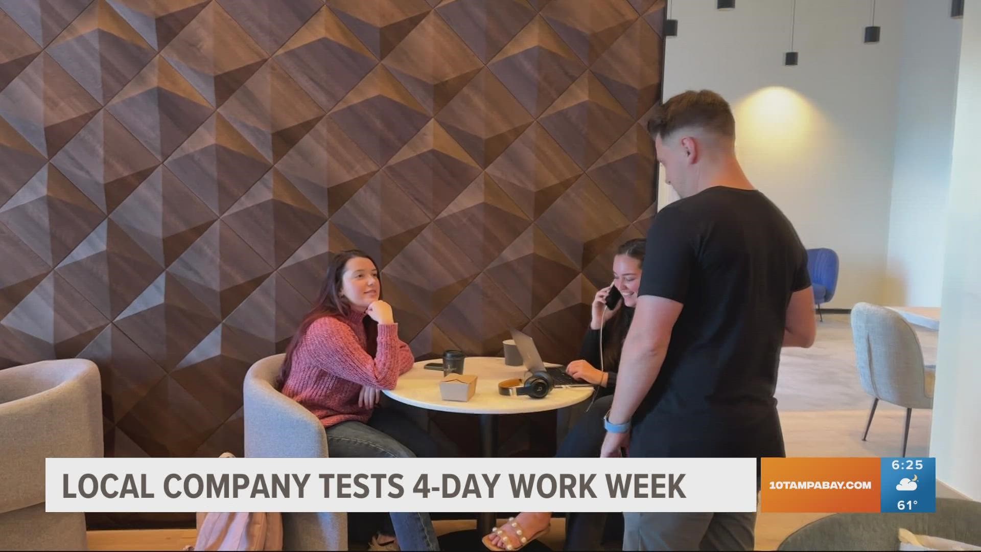 The CEO of one local business wants to help facilitate that "work-life" balance for his employees, so he's testing out a 4-day workweek.