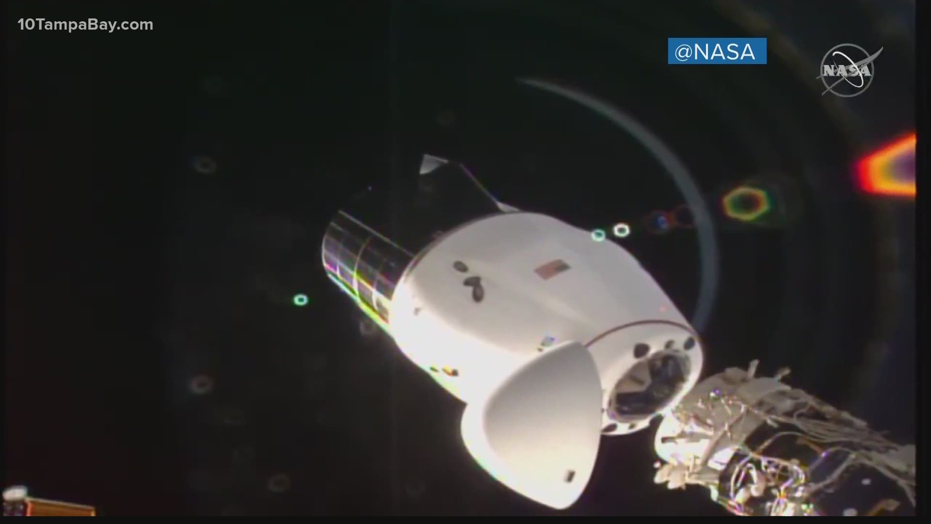 The capsule will bring back science experiments from the International Space Station.