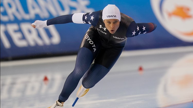 Brittany Bowe, John Shuster Lead Team USA During Parade of Nations