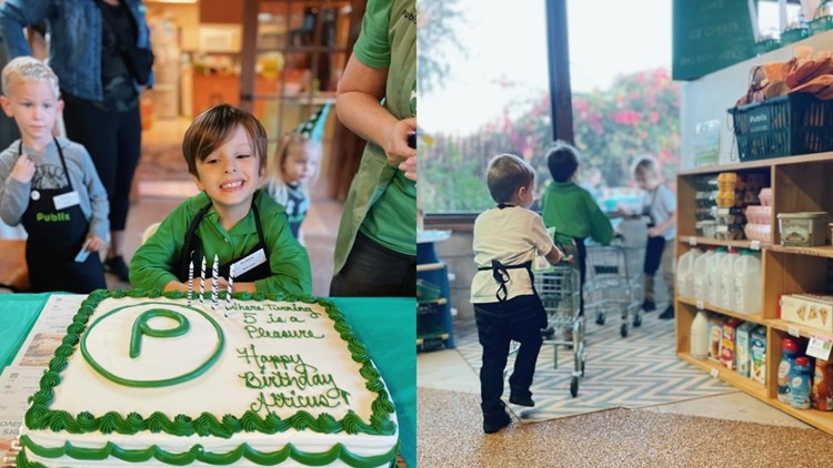 Lakeland family recreates Publix store for 5-year-old's birthday party