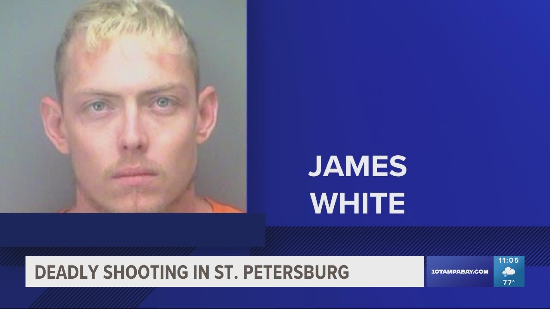 Police have arrested a man, James White, in connection with shooting and killing a 29-year-old man in St. Petersburg, police say.