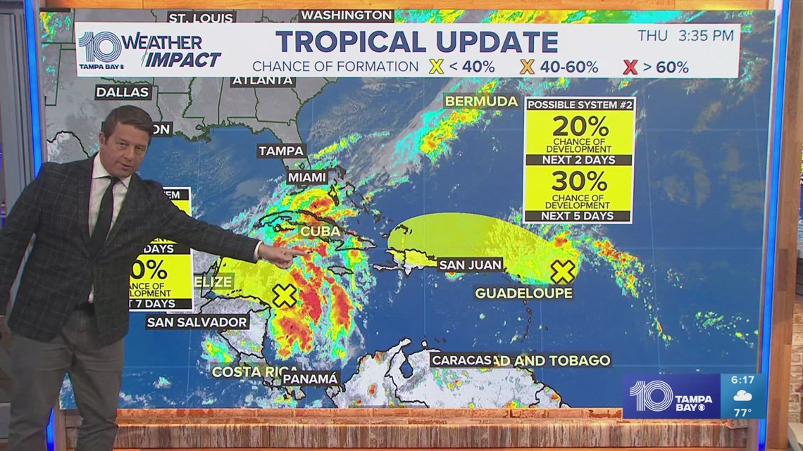 Tracking The Tropics: Disturbances In Atlantic Have Low Chance Of ...