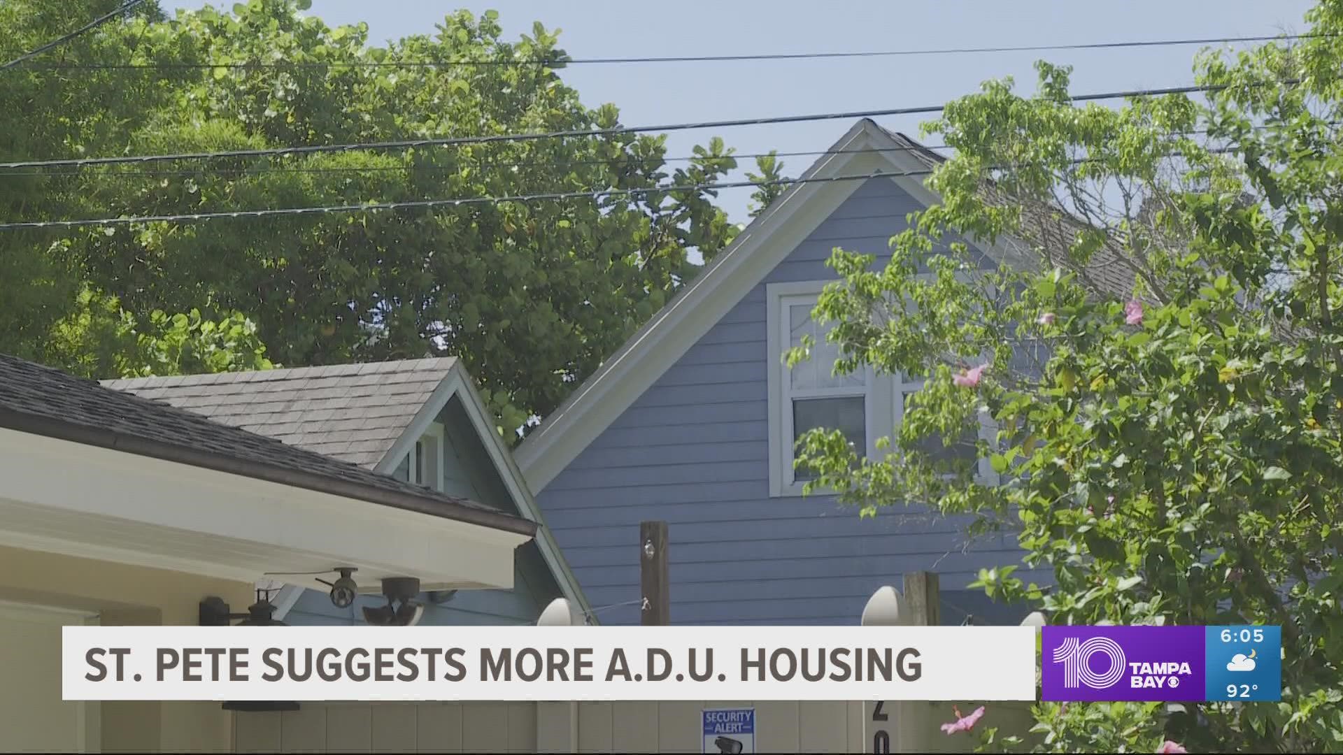 Accessory Dwelling Units, or ADU, zoning may be coming to more neighborhoods.