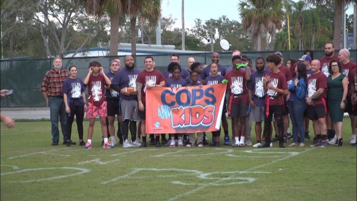 Clearwater police play football to foster relationship with youth