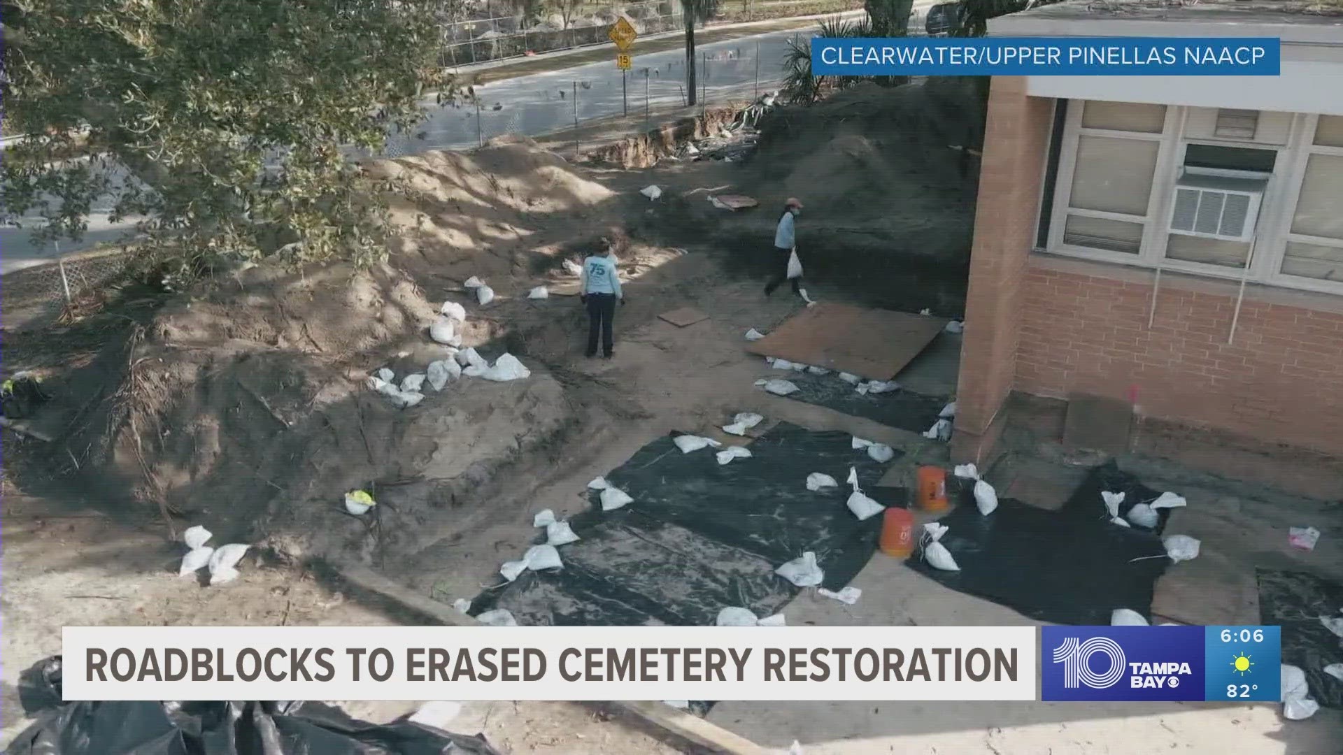 Nearly 400 graves were found under a Clearwater school and a business just miles away.