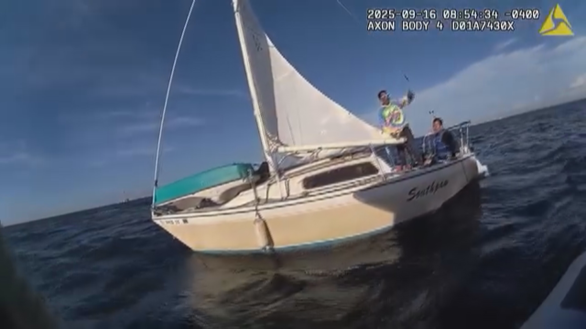 WATCH: Dog, two boaters rescued from missing sailboat in Florida | wtsp.com