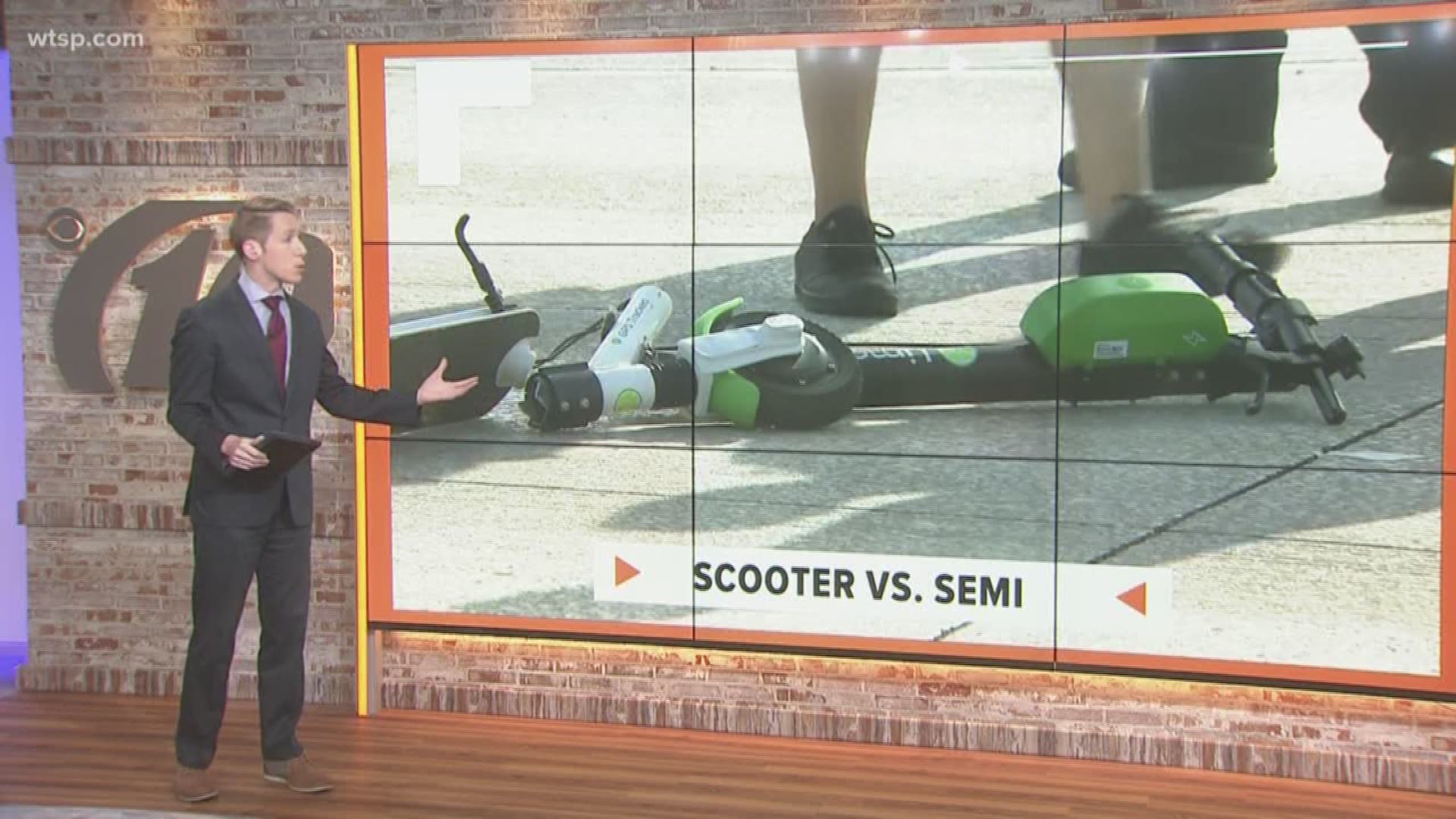 They are the hottest new thing in Tampa and you have probably seen them zipping around: e-scooters. But new questions about how they’ll be enforced are coming up after a man riding one collided with a semi-truck Thursday. 

Earlier this week, Gov. Ron DeSantis signed a bill allowing the scooters to ride in the roadways.