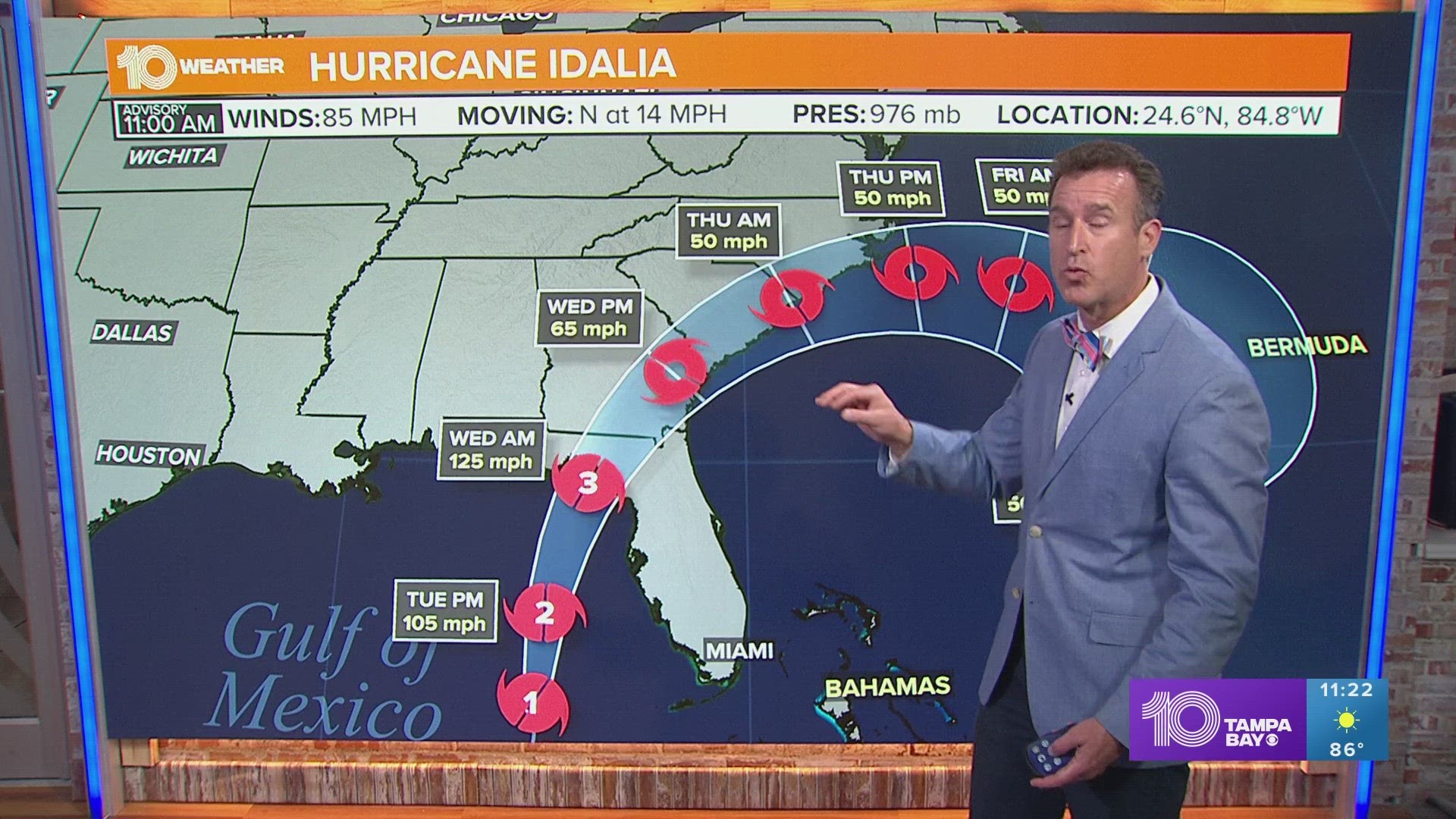 Hurricane Idalia is expected to make landfall overnight into Wednesday morning.