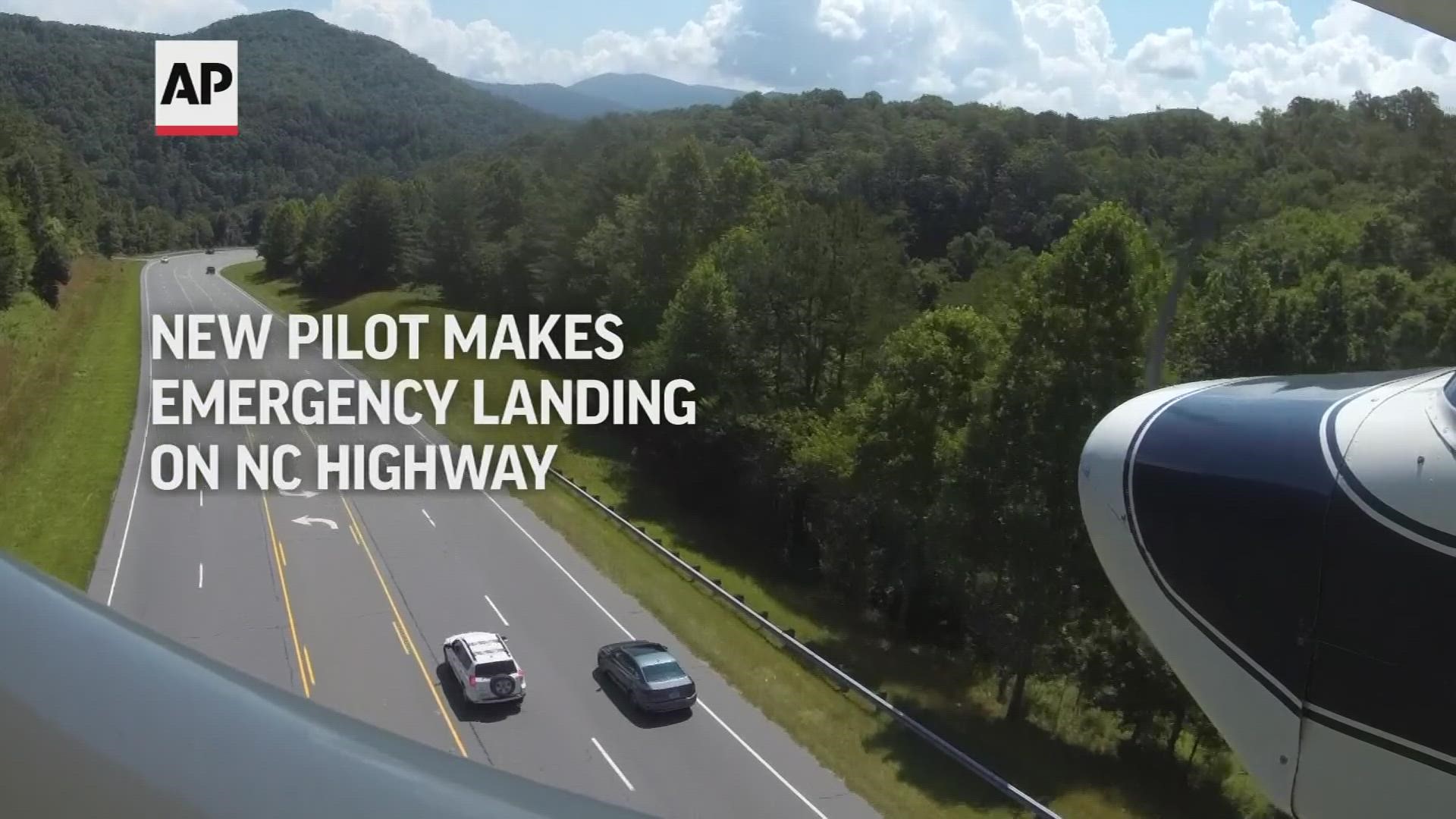 Video shows Florida pilot landing small plane on North Carolina highway