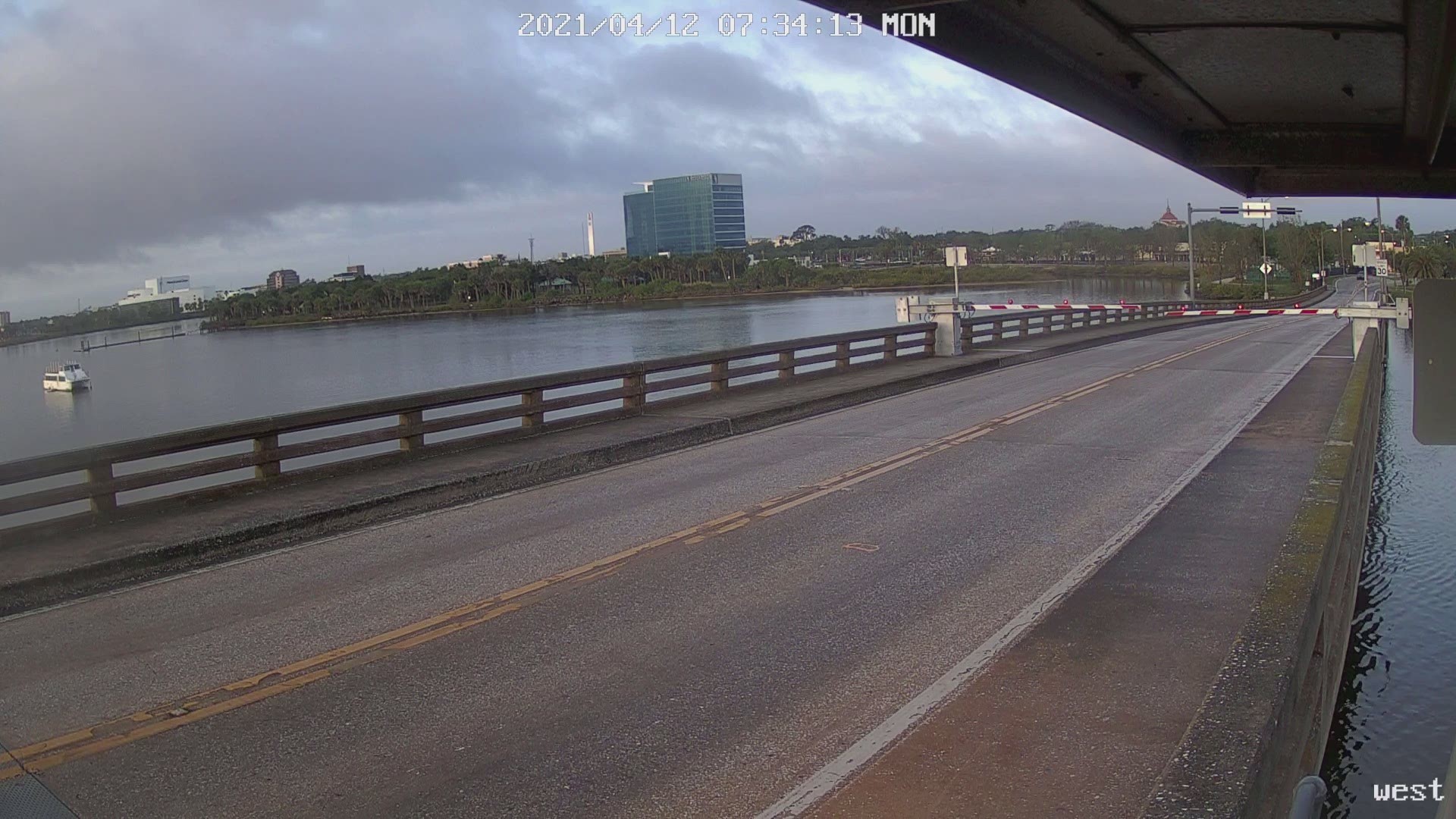 Daytona Beach police officials said the small SUV was spotted Monday around 7:45 a.m. heading east from the mainland toward the beach on the Main Street Bridge.