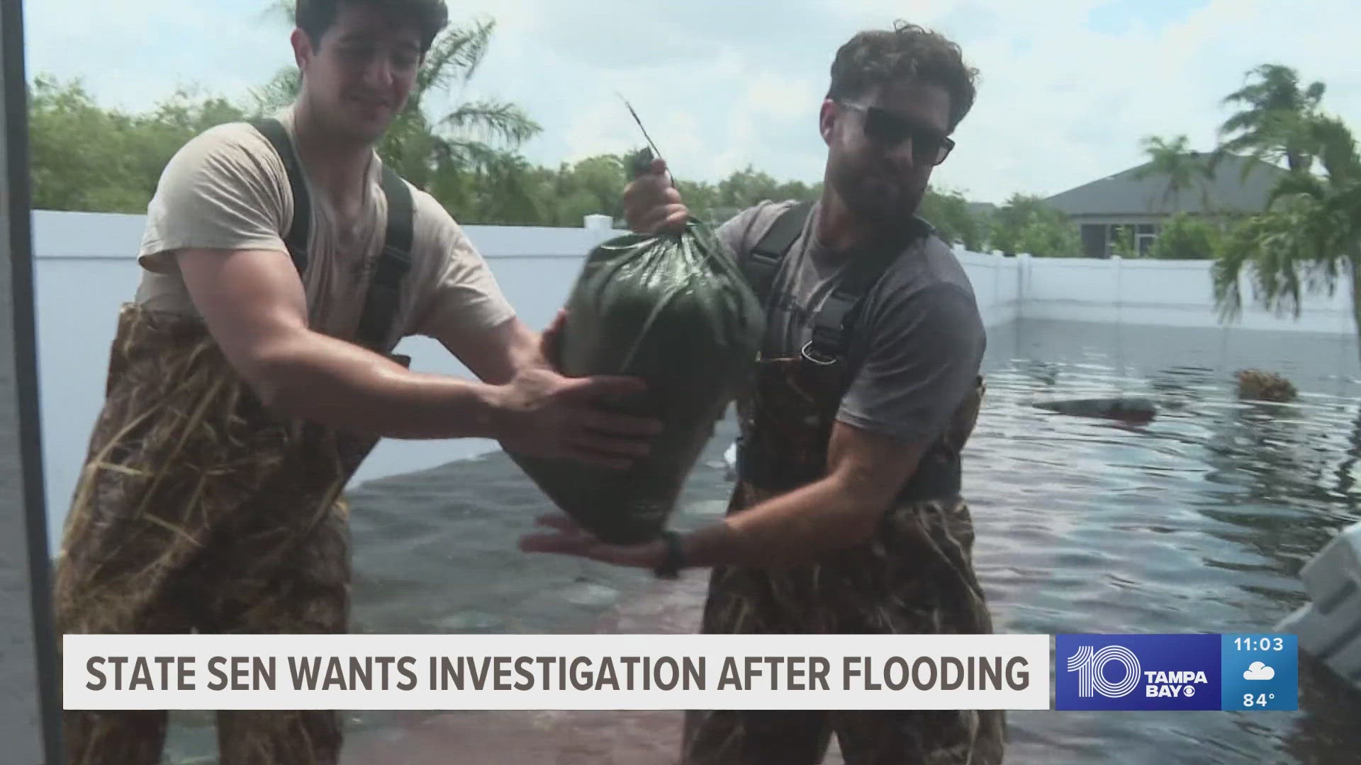 Entire Sarasota County neighborhoods are still under water days after Tropical Storm Debby moved through the area.